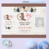 Country Boots of Bows Geslacht onthullen Chip Bag Flyer (Enkel)