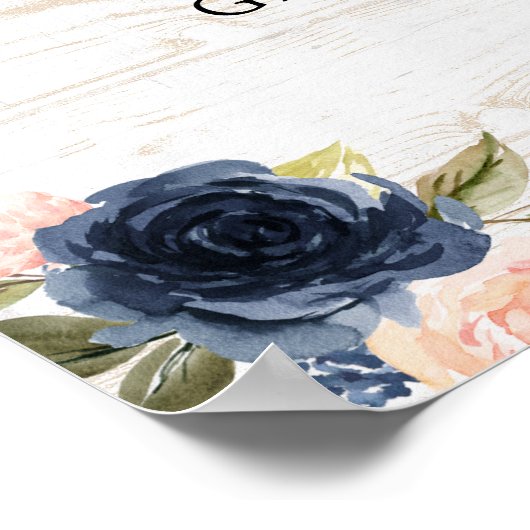 Country Boots of Bows Geslacht onthullen Welkomstb Poster (Hoek)