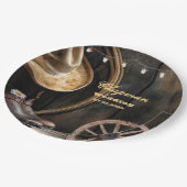 Country Boots Pet, Barn Wood Wedding Papieren Bordje (Gekanteld)