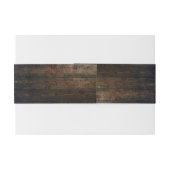 Country Boots Pet, Barnwood bruiloft Uitnodigingen Wikkel (Achterkant Voorbeeld)