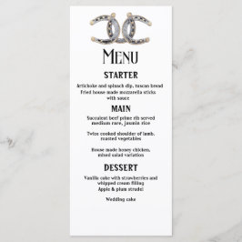 Country Boots Petten Barnwood Hoefijzers Wedding Menu