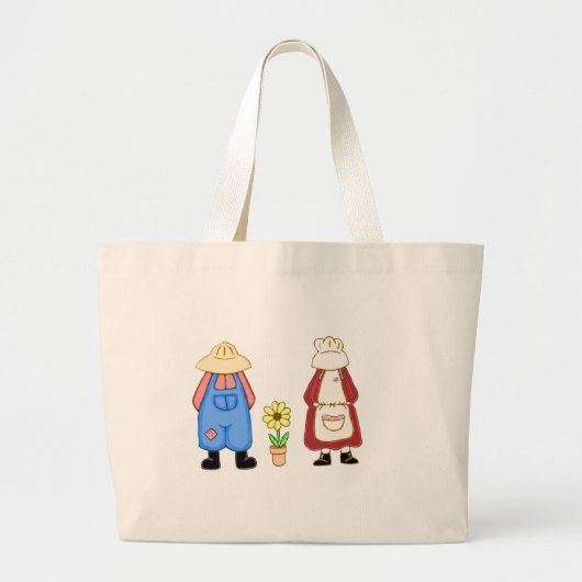 Country Boy and Girl Canvas tas (Voorkant)