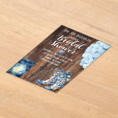 Country Bridal Shower Invitation  Acryl Uitnodigingen (Laagn)