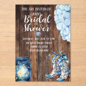 Country Bridal Shower Invitation  Acryl Uitnodigingen (Voorkant)