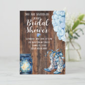 Country Bridal Shower Invitation Kaart (Staand voorkant)