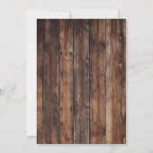 Country Bridal Shower Invitation Kaart (Achterkant)