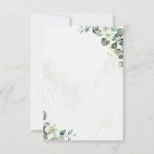 Country Bridal Shower with Eucalyptus  Bedankkaart (Achterkant)