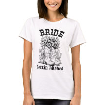 Country Bruid Die Gaat Trouwen T-Shirt