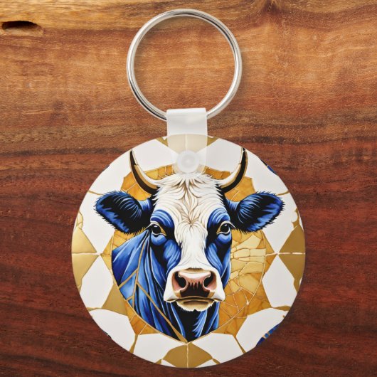 Country Bull Artwork Sleutelhanger (Voorkant)