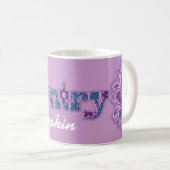 "Country bumpkin" denim blue roze mok (Voorkant rechts)