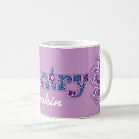 "Country bumpkin" denim blue roze mok (Voorkant rechts)