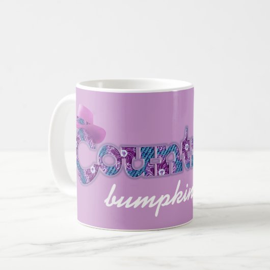 "Country bumpkin" denim blue roze mok (Voorkant links)