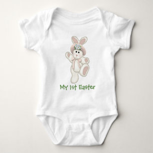 Country Bunny First Pasen Romper