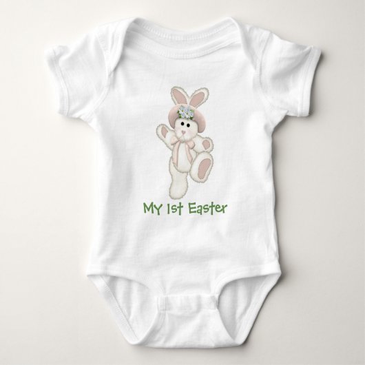 Country Bunny First Pasen Romper (Voorkant)