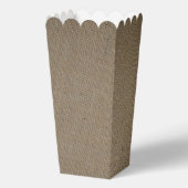 Country Burlap Mason Jar Bruiloft Bedankdoosjes (Achterkant)