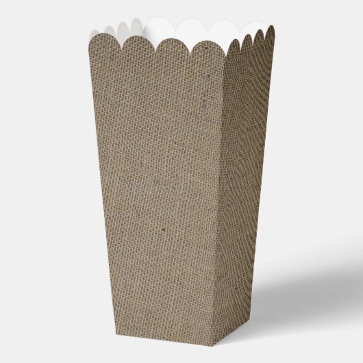 Country Burlap Mason Jar Bruiloft Bedankdoosjes (Achterkant)