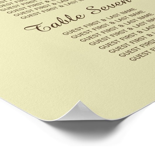 Country Burlap Mason Jar Bruiloft Zitkaarten Poster (Hoek)