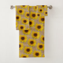 Country Burlap Sunflower