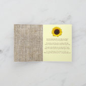 Country Burlap Sunflower Wil jij mijn bruidsmeisje (Binnen)