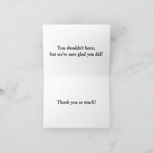 Country Cabin Note Card Bedankkaart (Binnen)