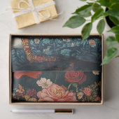 Country Calico Floral Cat Decoupage Tissuepapier (Geschenk)