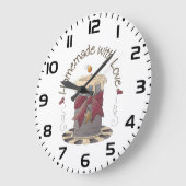 Country Candle Rustic Homemade with Love Grote Klok (Hoek)