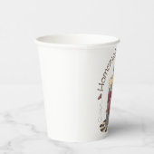 Country Candle Rustic Homemade with Love Papieren Bekers (Rechts)