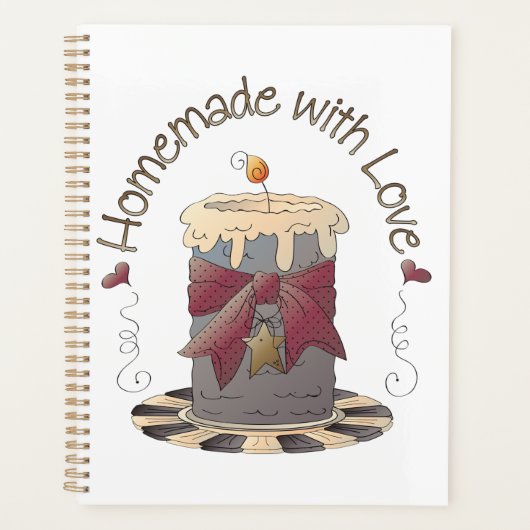 Country Candle Rustic Homemade with Love Planner (Voorkant)