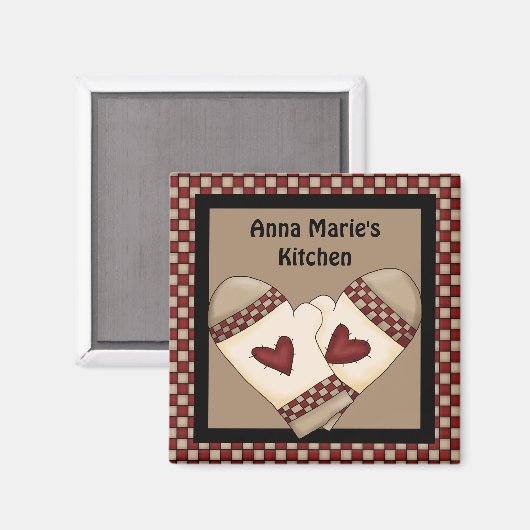 Country Check Magnet (Voorkant / Achterkant)