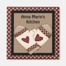 Country Check Magnet