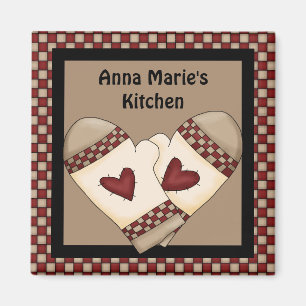 Country Check Magnet