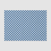 Country Chic Blue Gingham patroon Tissuepapier (Voorkant)