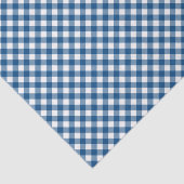 Country Chic Blue Gingham patroon Tissuepapier (Detail)