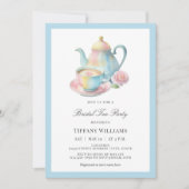 Country Chic Bruids Tea Party Vrijgezellenfeest Kaart (Voorkant)