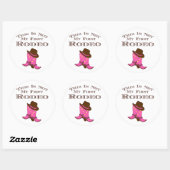Country Chic "Dit is niet mijn eerste rodeo" Ronde Sticker (Vel)