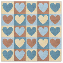 Country Chic Hearts Patroon Stof