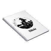 Country Chic Horse Cowgirl Western gepersonaliseer Notitieboek (Rechterzijde)