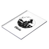 Country Chic Horse Cowgirl Western gepersonaliseer Notitieboek (Linkerzijde)