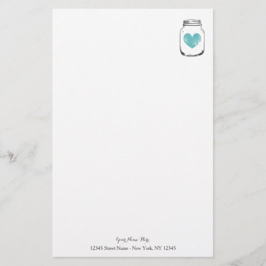 Country chic  metselaar pot briefpapier (Voorkant)