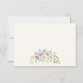 Country chic pastel and cream  Wedding RSVP  (Achterkant)