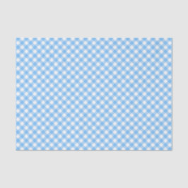 Country Chic Pastel Baby Blue Gingham Tissuepapier