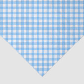 Country Chic Pastel Baby Blue Gingham Tissuepapier (Detail)