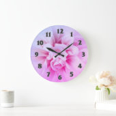 Country Chic Pink Droy Dhalia Clock Grote Klok (Huis)
