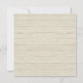 Country Chic Rustic Floral Roos Peony Wood Hek Kaart (Achterkant)