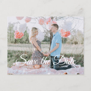 Country Chic   Save the date Uitnodiging Briefkaart