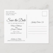 Country Chic | Save the date Uitnodiging Briefkaart (Achterkant)