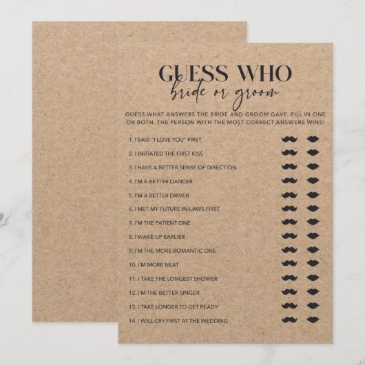 Country Chic Vrijgezellenfeest Bride of Groom (Voorkant / Achterkant)