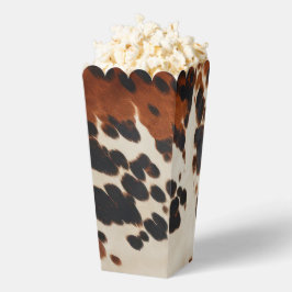 Country Chic Westerne bruiloft Popcorn gunstbox Bedankdoosjes