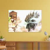 *~ Country Chicken Coop Hen Boerderij House Chic R Canvas Afdruk (Insitu (Woonkamer))