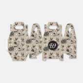 -country Chicken Rooster Egg Monogram Bedankdoosjes (Uitgevouwen)